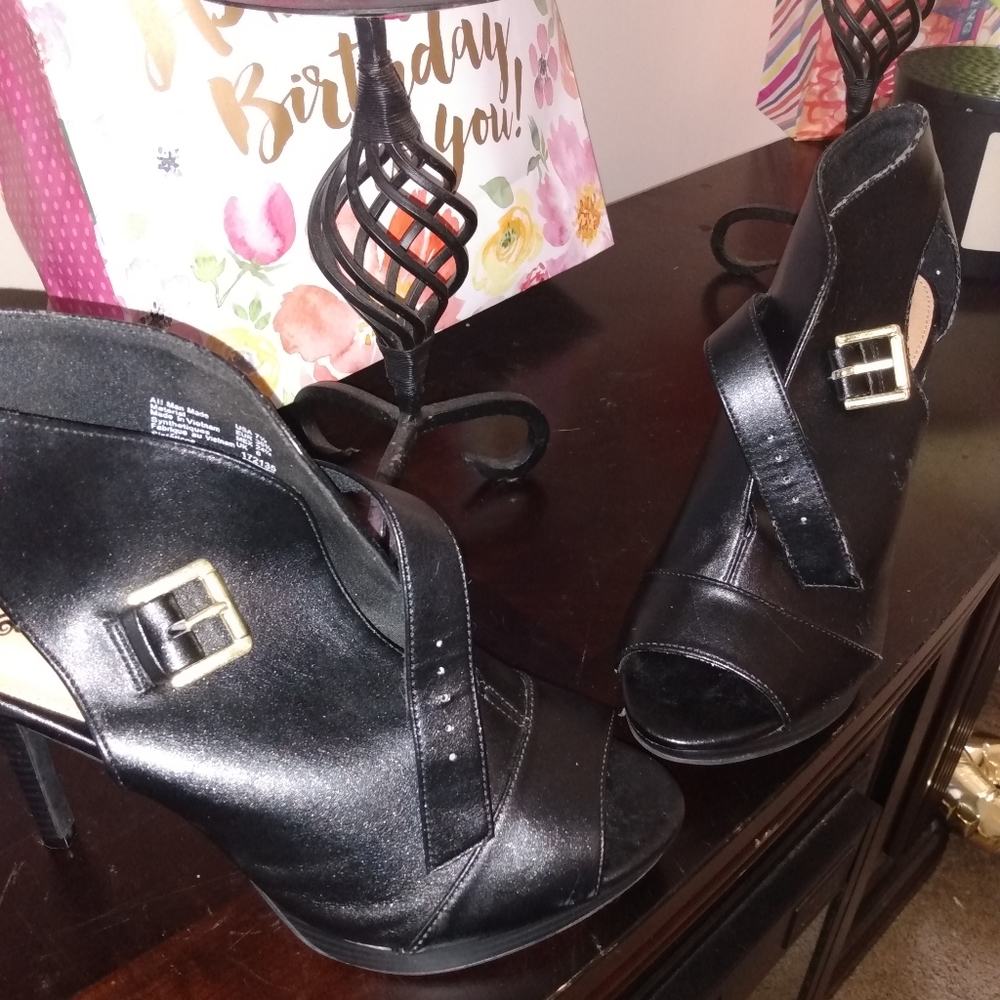 Brash Heel open toe heel